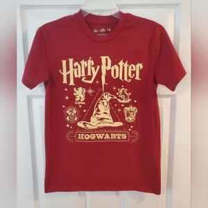Harry Potter Hogwarts Kids T-Shirt - Red and Gold